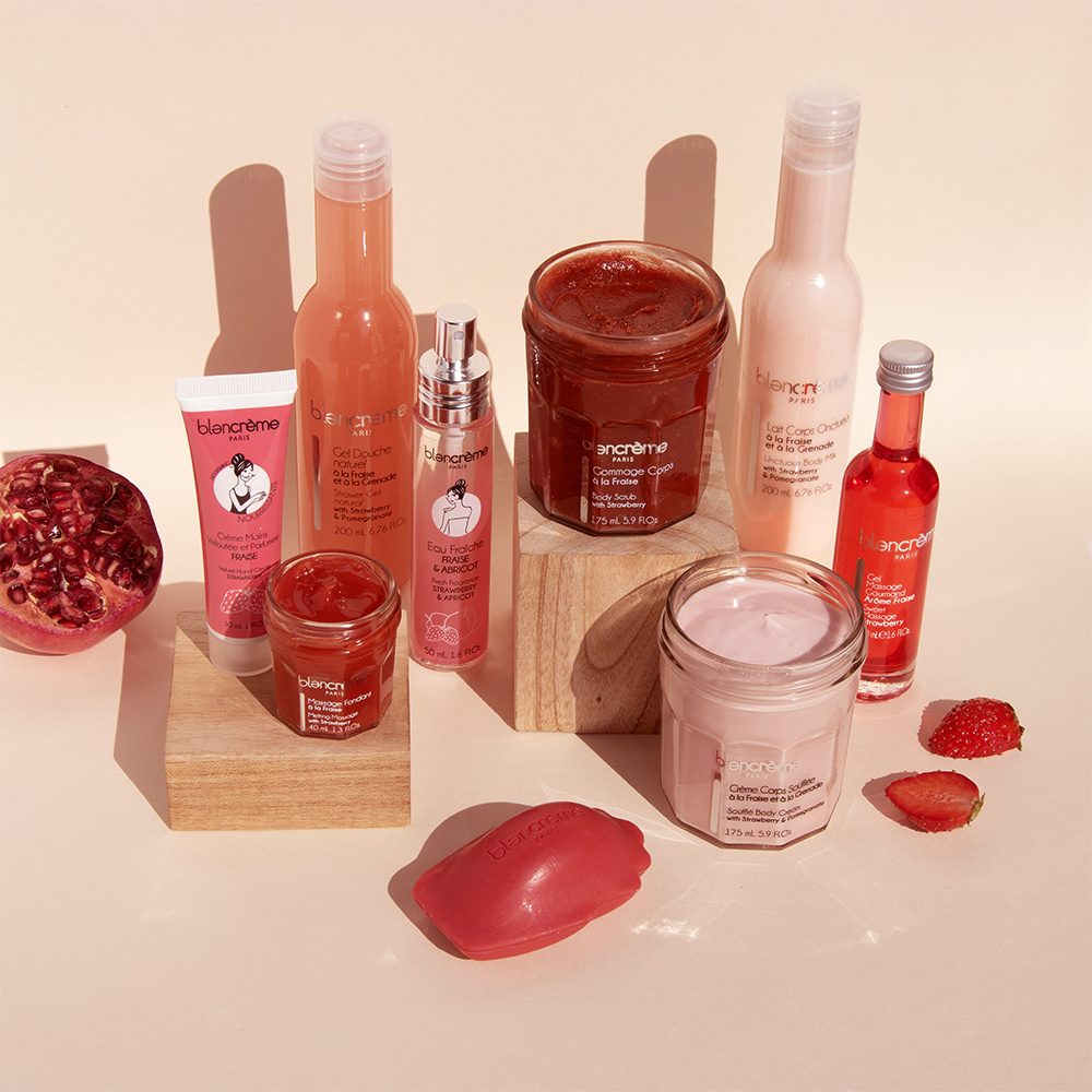Blancreme CREME CORPS SOUFFLEE- FRAISE & GRENADE CREME HYDRATANTE ET NOURRISSANTE CORPS