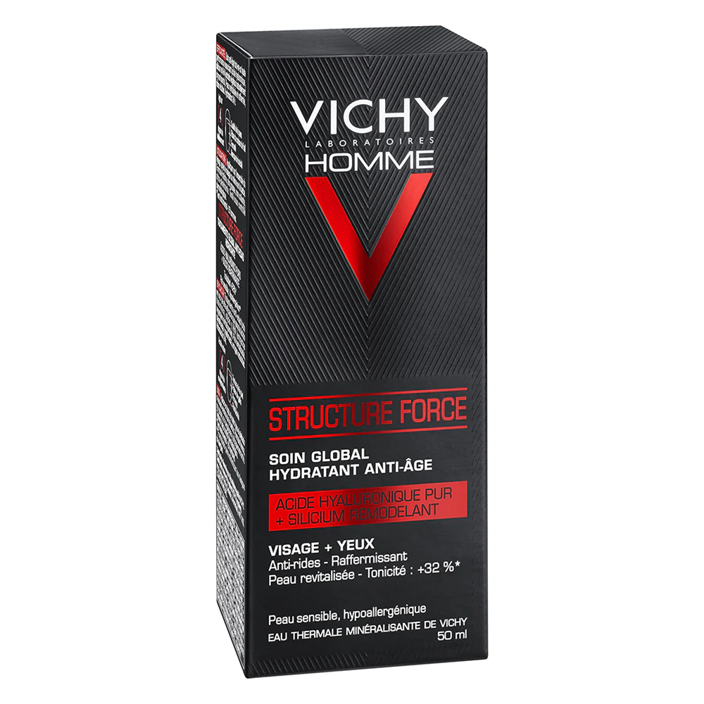 Vichy Homme Homme Trattamento Anti-Eta' Structure Force Viso + Occhi - Crema viso antirughe