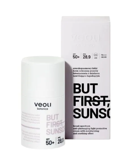 Veoli Botanica But First Sunscreen SPF50+ - Breedspectrum lichtbeschermende crème 50 ml