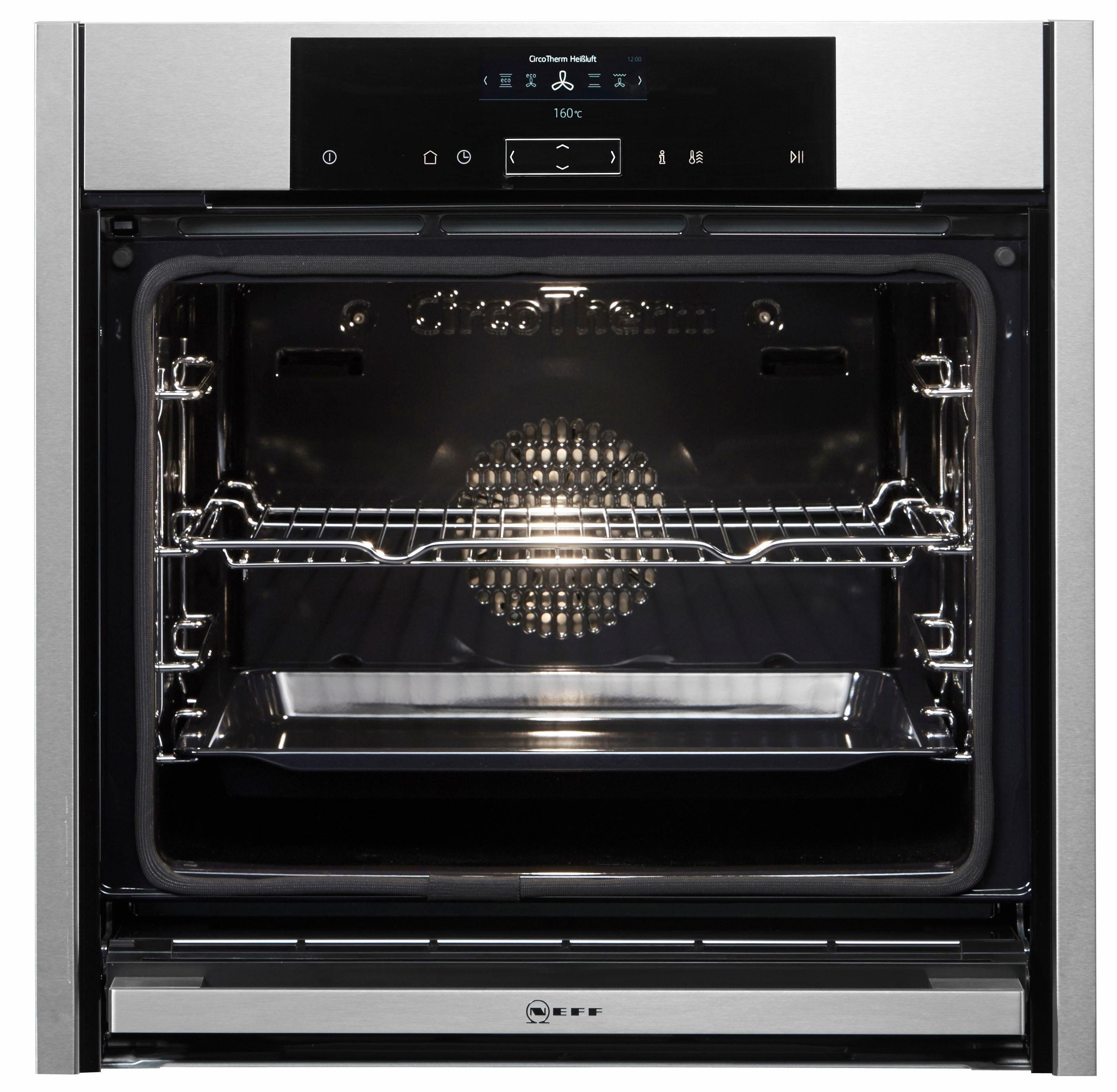 NEFF Pyrolyse Backofen N 90 B55CS22N0, mit Teleskopauszug nachrüstbar, Pyrolyse-Selbstreinigung, mit Slide&Hide®
