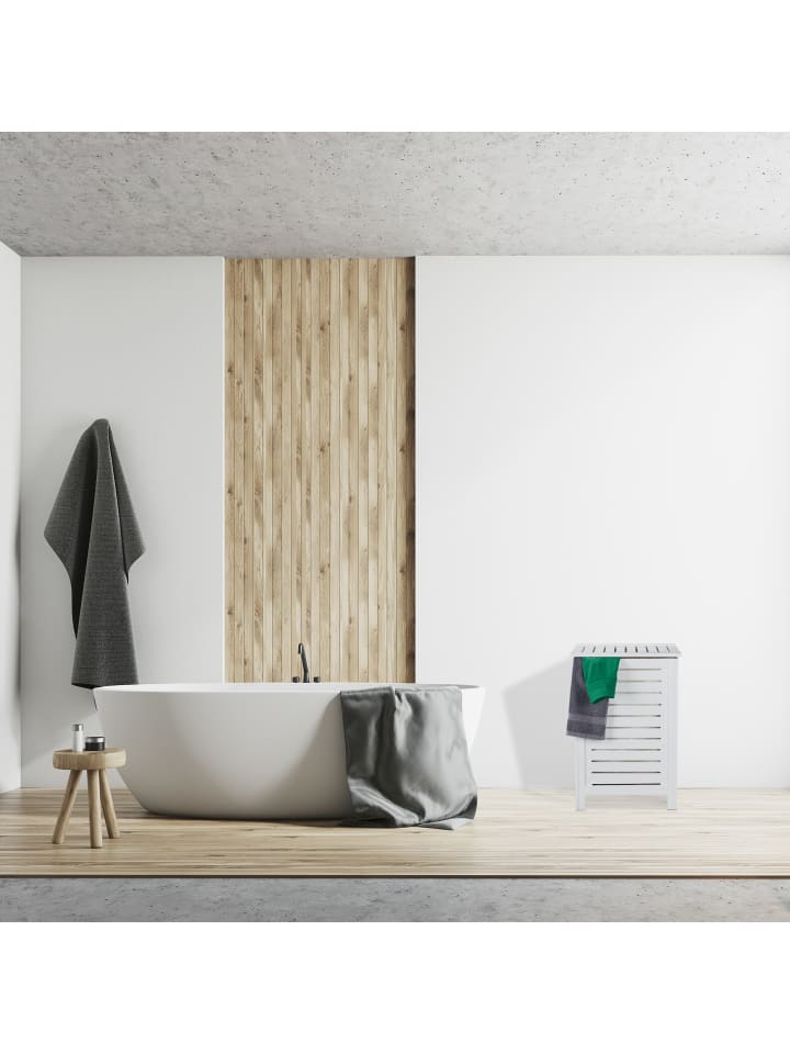relaxdays Wäschetruhe in Weiß - 86 l günstig kaufen onesize
