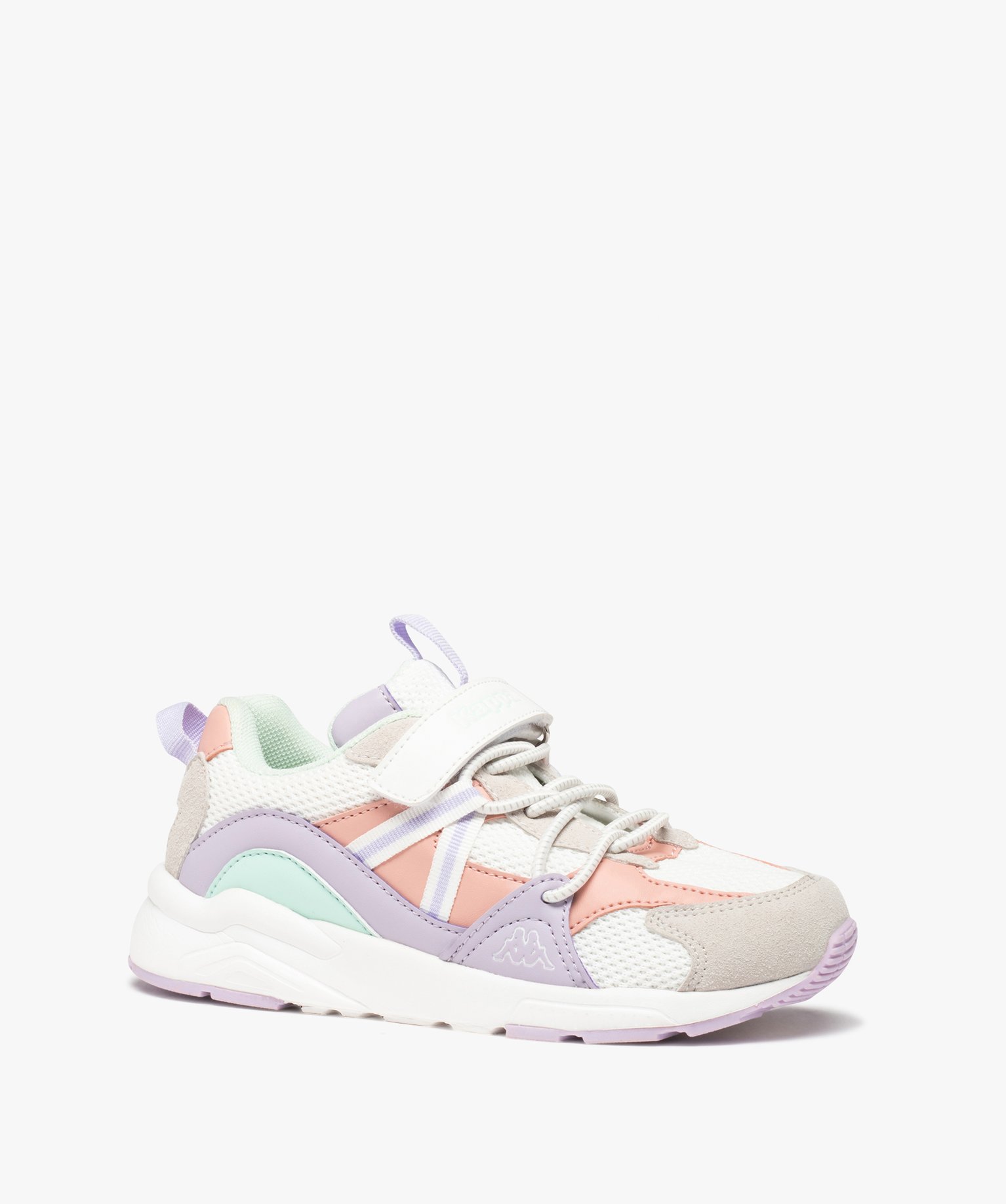 Baskets fille running multi-matières - Kappa blanc | GEMO