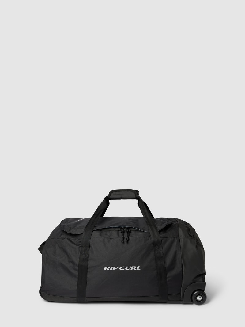 Weekender mit Label-Print in dunkelblau