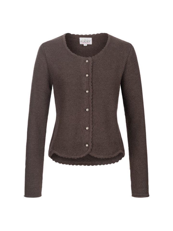 Nübler Strickjacke Langarm Yvonne in Braun günstig kaufen