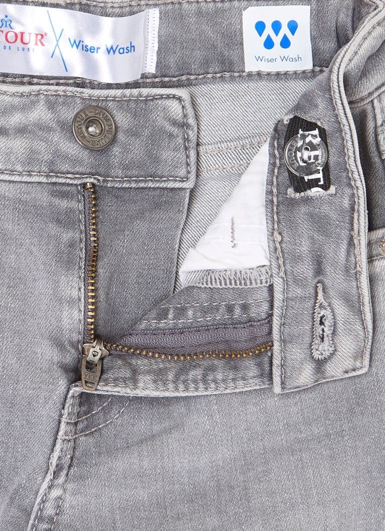 „Retour Jeans Glennis“ tiesaus kirpimo džinsai su pažeista apdaila