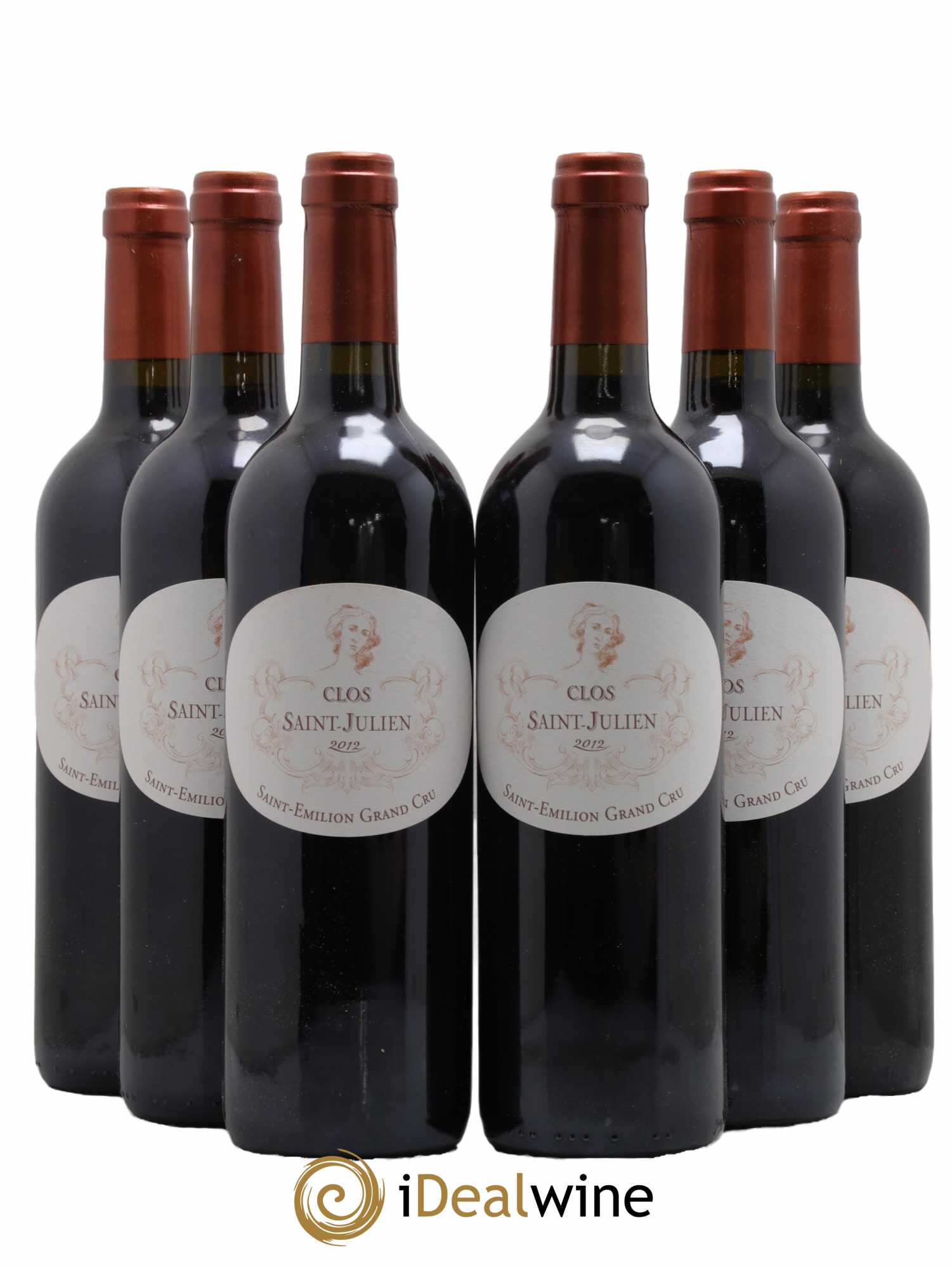 Saint-Émilion Grand Cru Clos Saint Julien 2012 - Lot de 6 Bouteilles