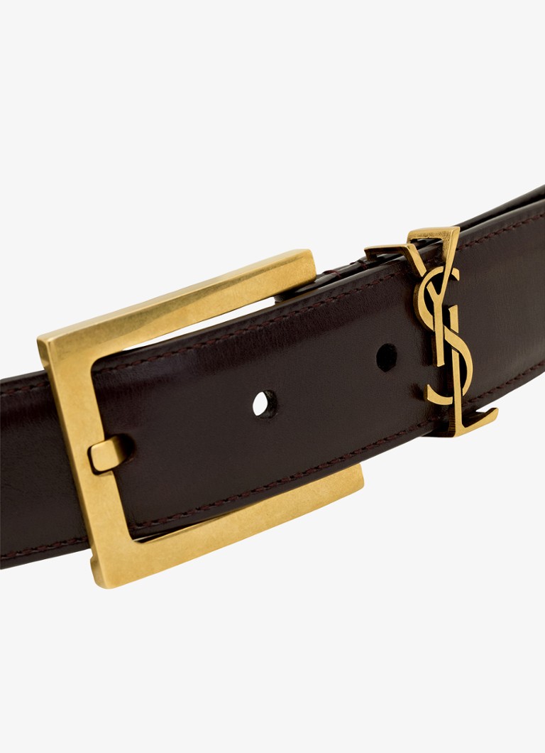 Curea Saint Laurent Cassandre din piele de vitel