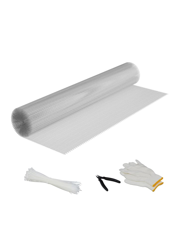 relaxdays Volierendraht in Silber - (B)5 x (H)1 m günstig kaufen onesize