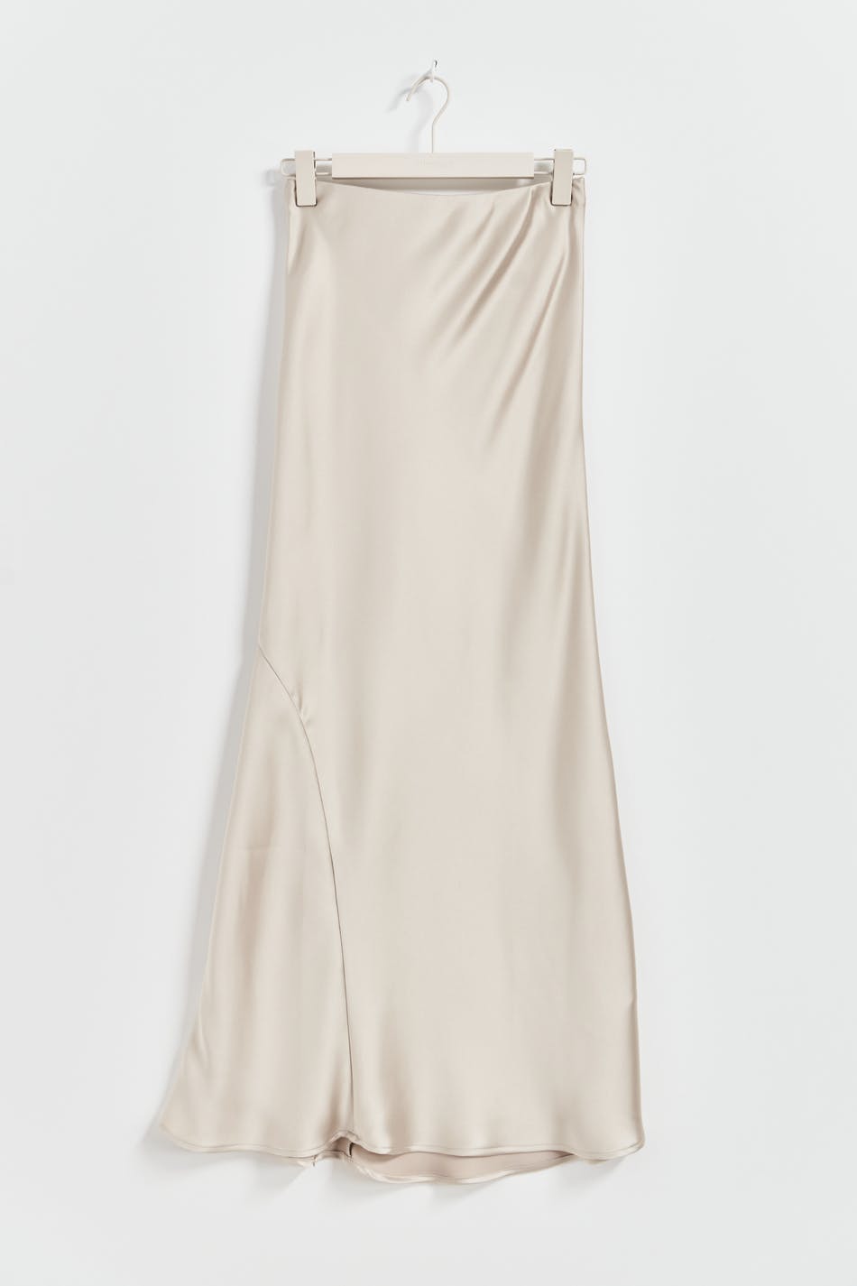 Satin maxi skirt