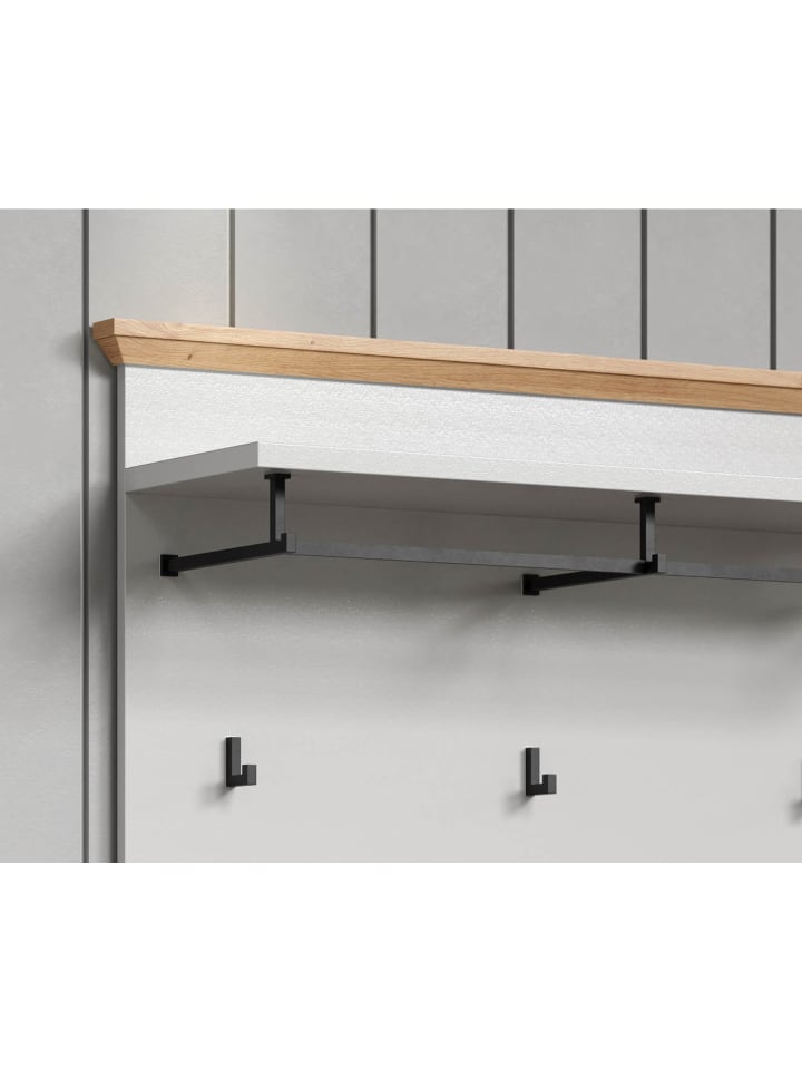 ebuy24 Wandgarderobe Landside Grau 91 x 27 cm günstig kaufen onesize