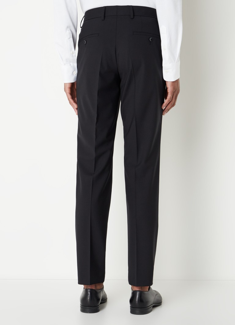 HUGO BOSS Slim fit divdaļīgs uzvalks no neapstrādātas vilnas