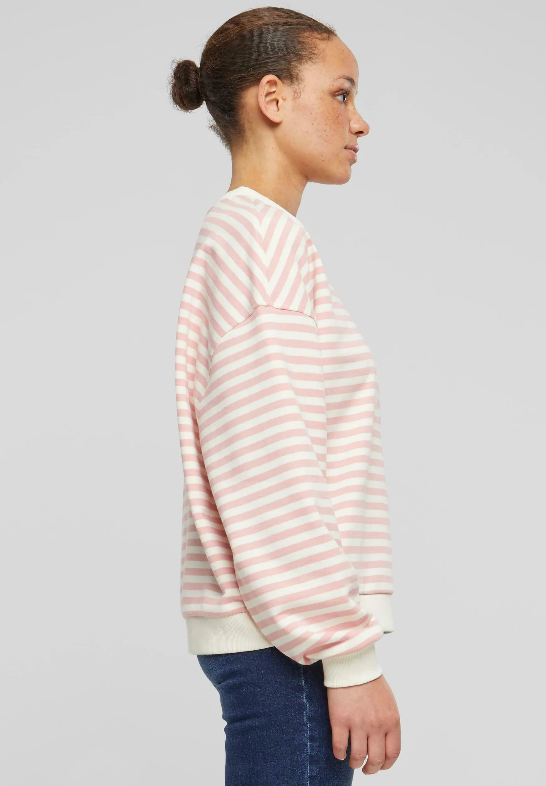 Sudadera Urban Classics con cuello redondo a rayas