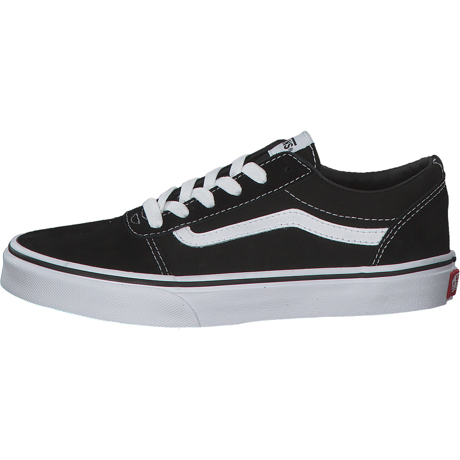 Vans YT Ward VN0A38J9, Sneakers Low, Kinder, Schwarz (Black/White)