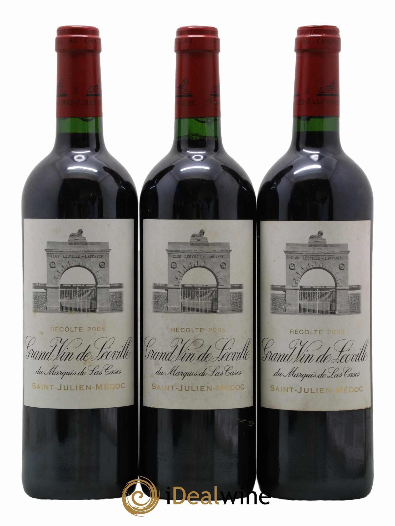 Château Léoville Las Cases 2ème Grand Cru Classé  2005 - Lot de 3 Bouteilles