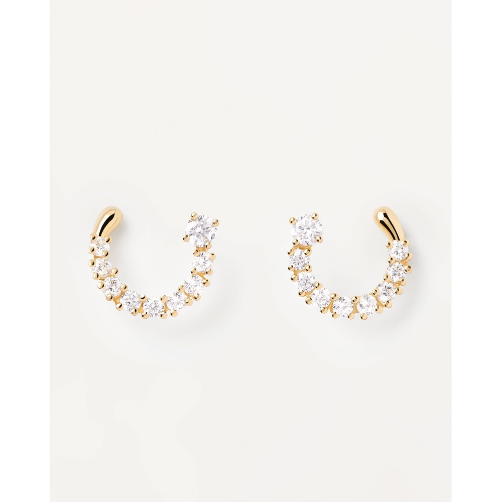 P D Paola Boucles d'oreilles à fermoir à poussette 925 Argent Boucles d'oreilles