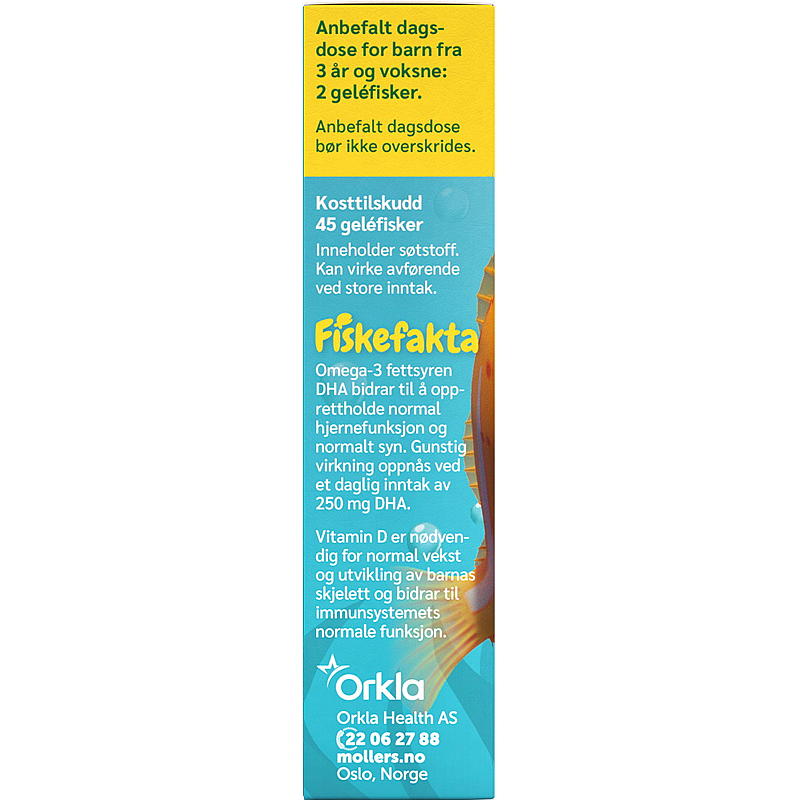 Möller's Möller`s Omega -3 45 stk fisk frukt