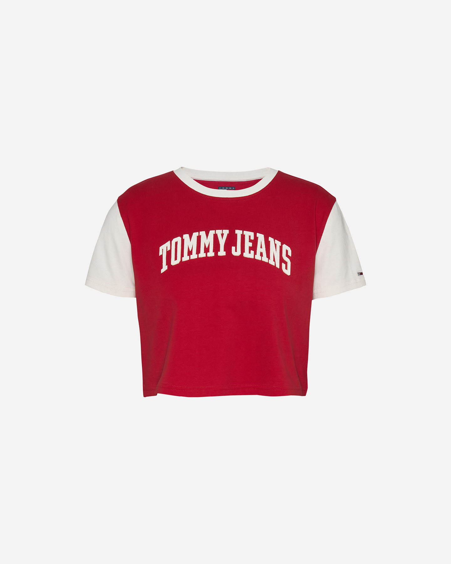 Koszulka Tommy Hilfiger Crop Raglan Varsity W DW0DW19441-XME