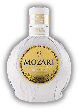 Mozart White Chocolate Vanilla Cream 0,5 Liter Mozart White Chocolate Vanilla Cream 0,5 Liter Ein traumhaft zartcremiges und leichtes Geschmackserlebnis. 0,5	 Liter - Vol 15%