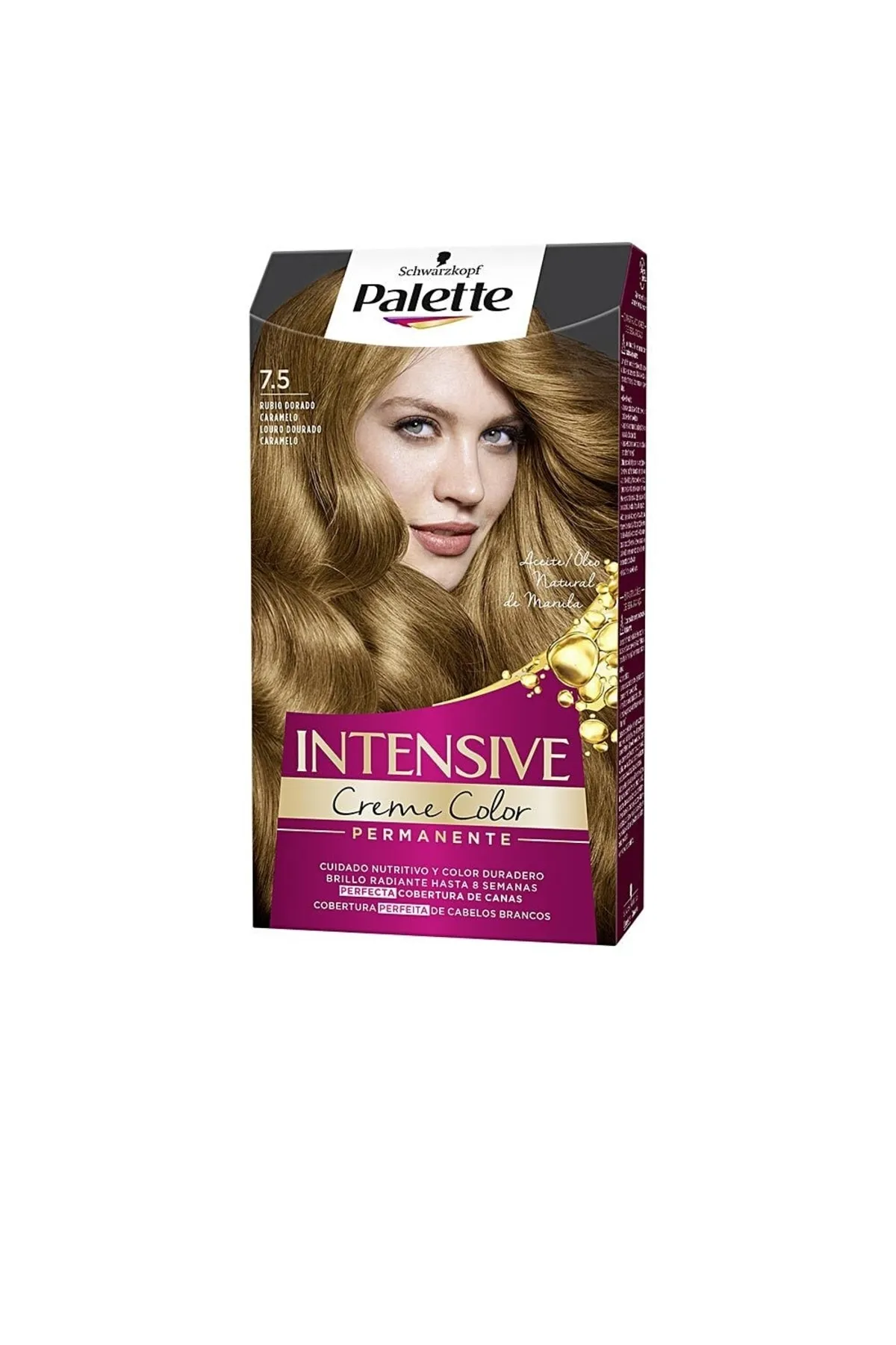 Palette  Haarfarben - Goldfarben - Flüssigkeit