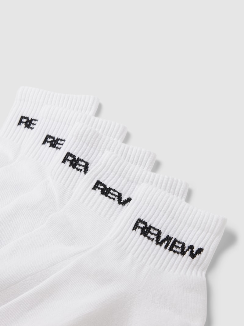 Socken mit Label-Print in weiß