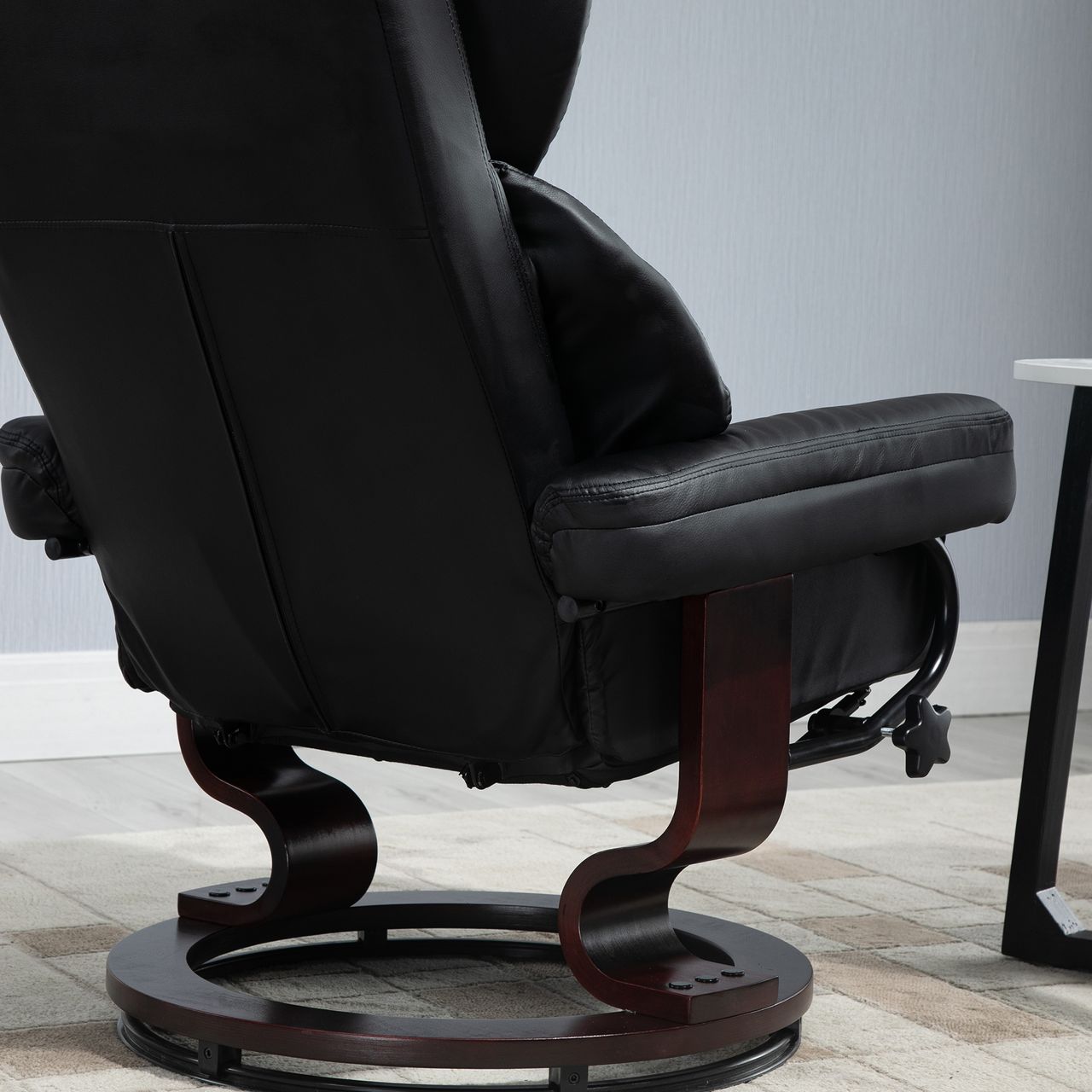 HOMCOM Relaxsessel mit Hocker drehbarer Ruhesessel TV-Sessel mit Liegefunktion