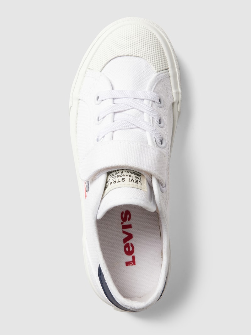 Sneaker mit Label-Print Modell 'MISSIION' in weiß