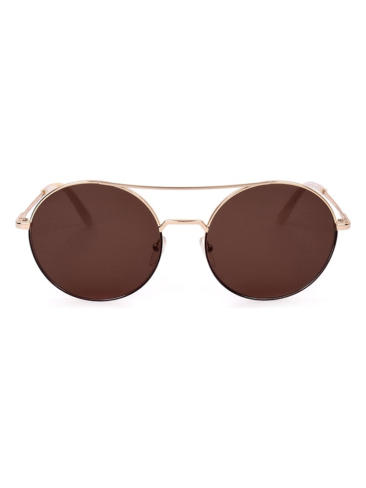 Karl Lagerfeld Damen-Sonnenbrille in Gold/ Braun günstig kaufen 57