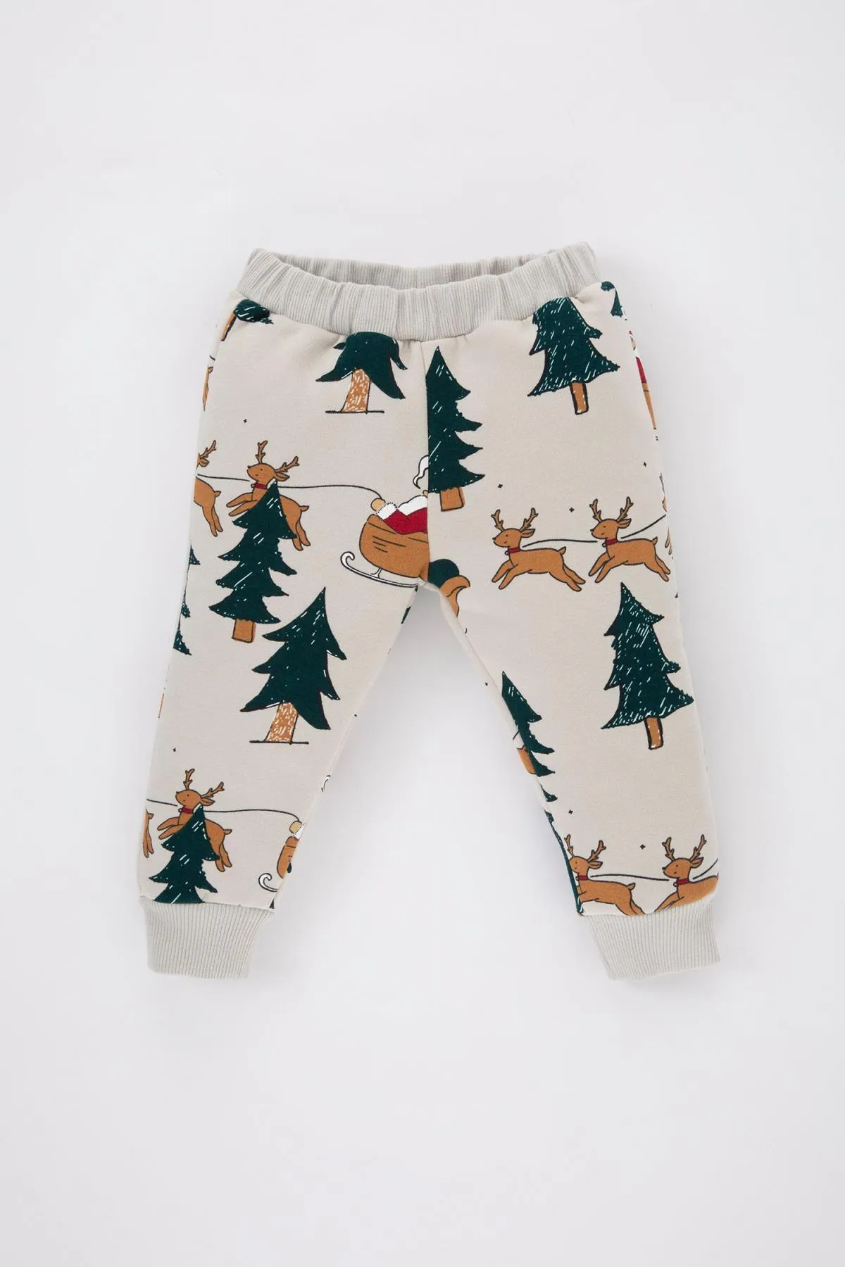 DeFacto  Dickes Sweatshirt-Jogginghose-Set mit Neujahrsmotiv für Babys im 2er-Set