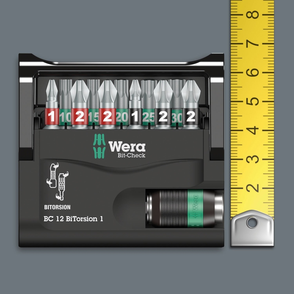 Wera 05057420001 Bit-Check 12 BiTorsion 1, 12 pezzi