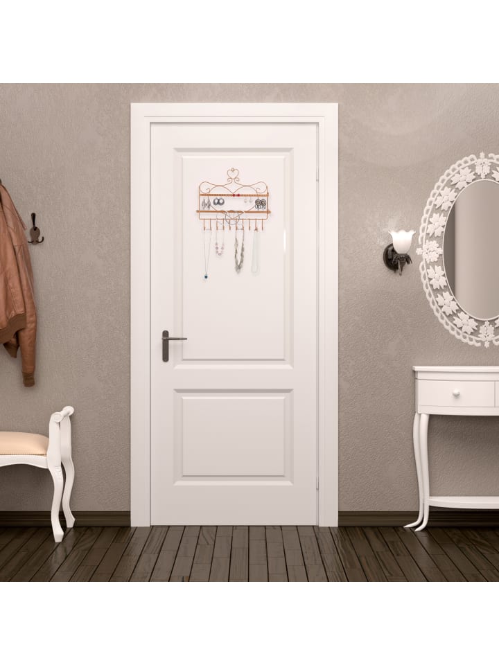 relaxdays Wand Schmuckhalter in Bronze - (B)36,5x (H)30 x (T)3,5 cm günstig kaufen onesize