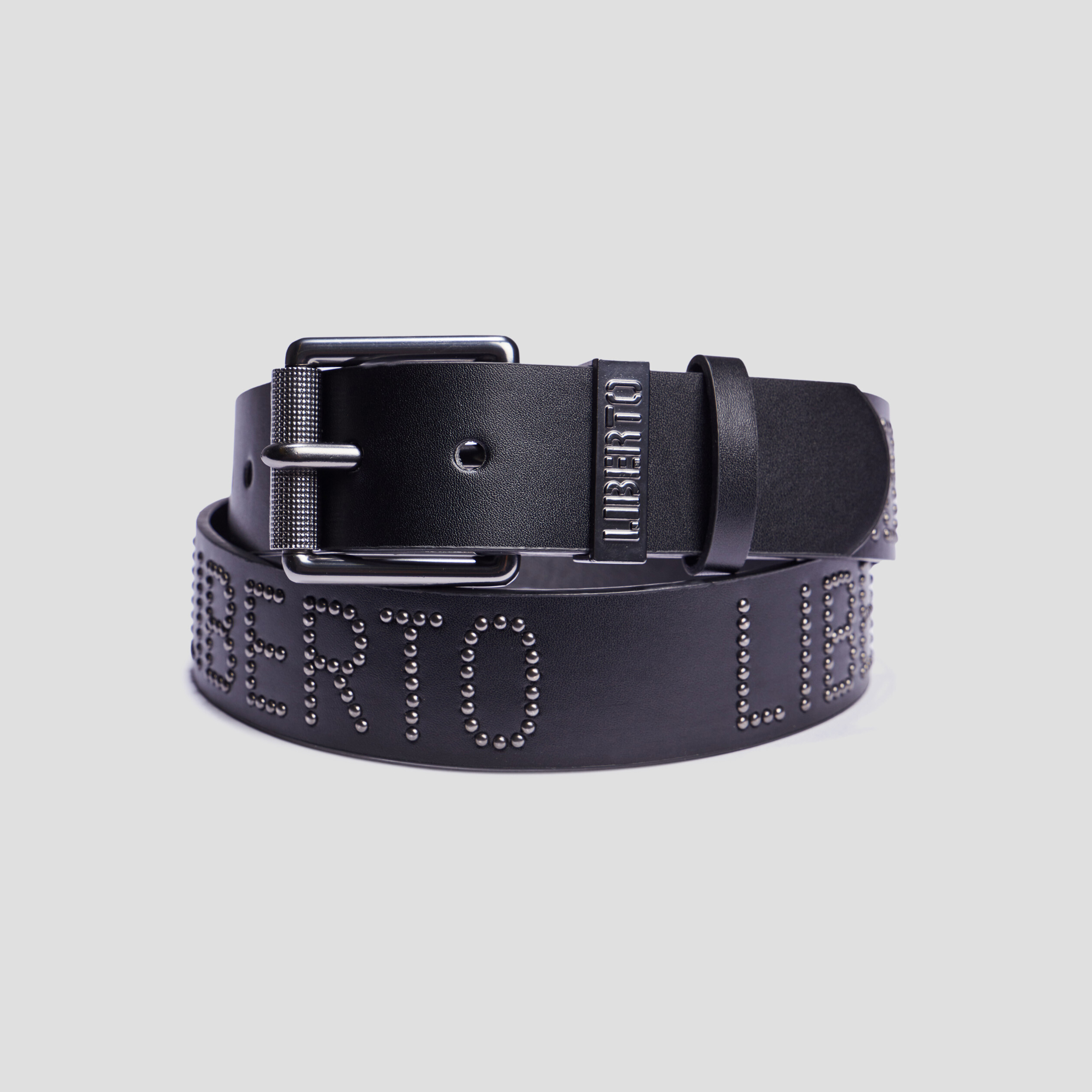 Ceinture cloutée Liberto noir homme | La Halle