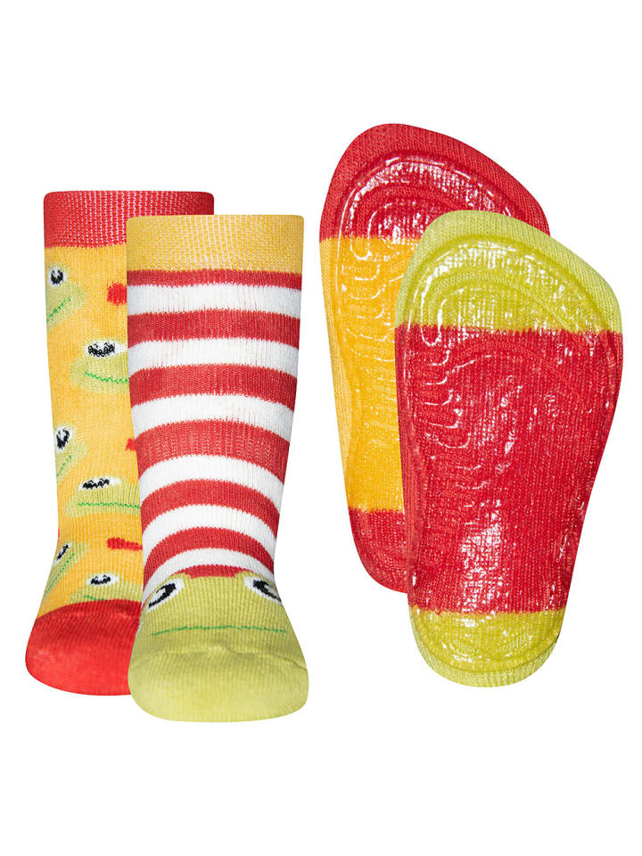 ewers 2er-Set Stoppersocken ABS 2er Pack Frosch in gold-rot günstig kaufen
