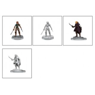 D&D Nolzur's Marvelous Miniatures: Elf Rogue & Half-Elf Rogue Protégé