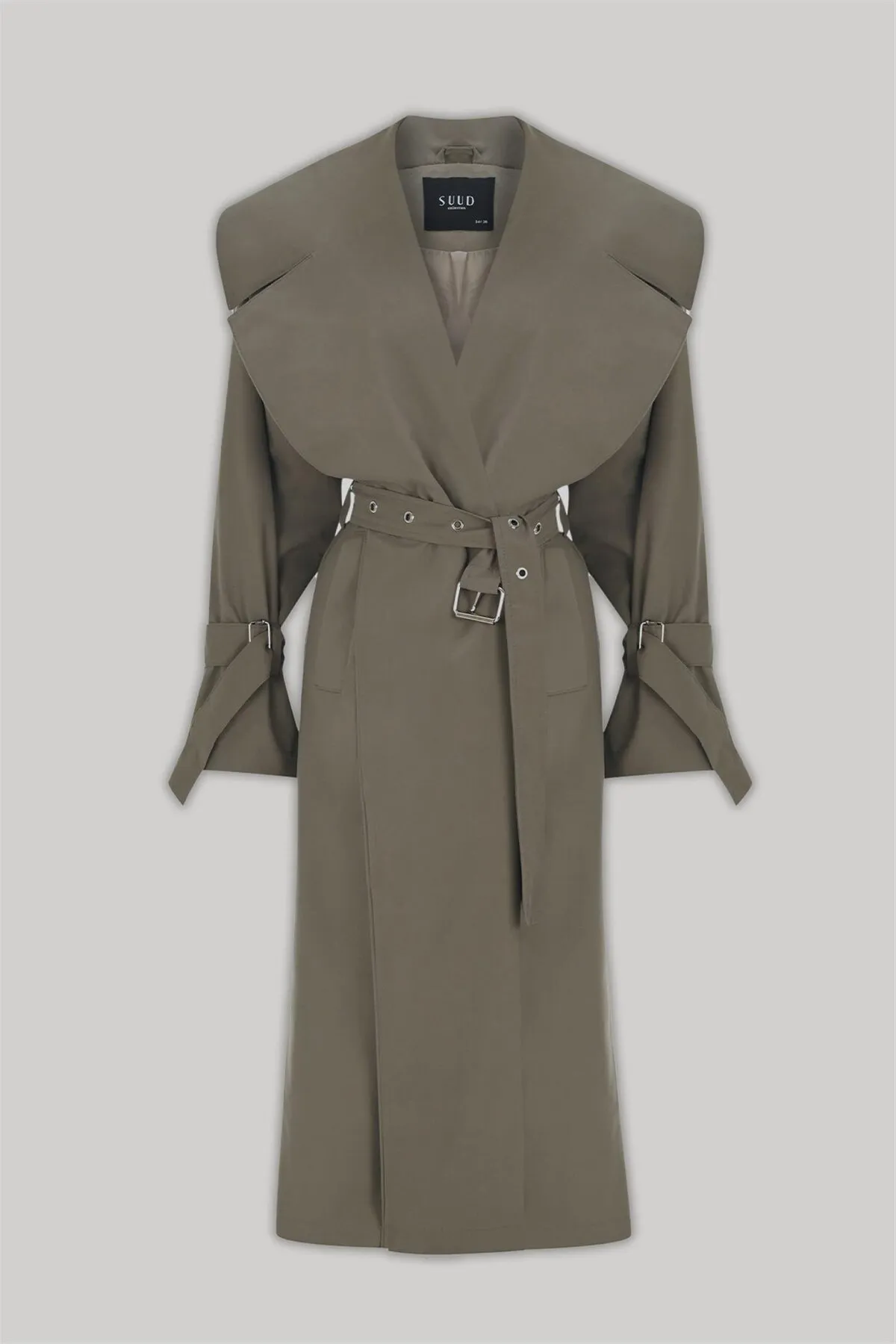 Suud Collection  Trenchcoat - Khaki - Basic