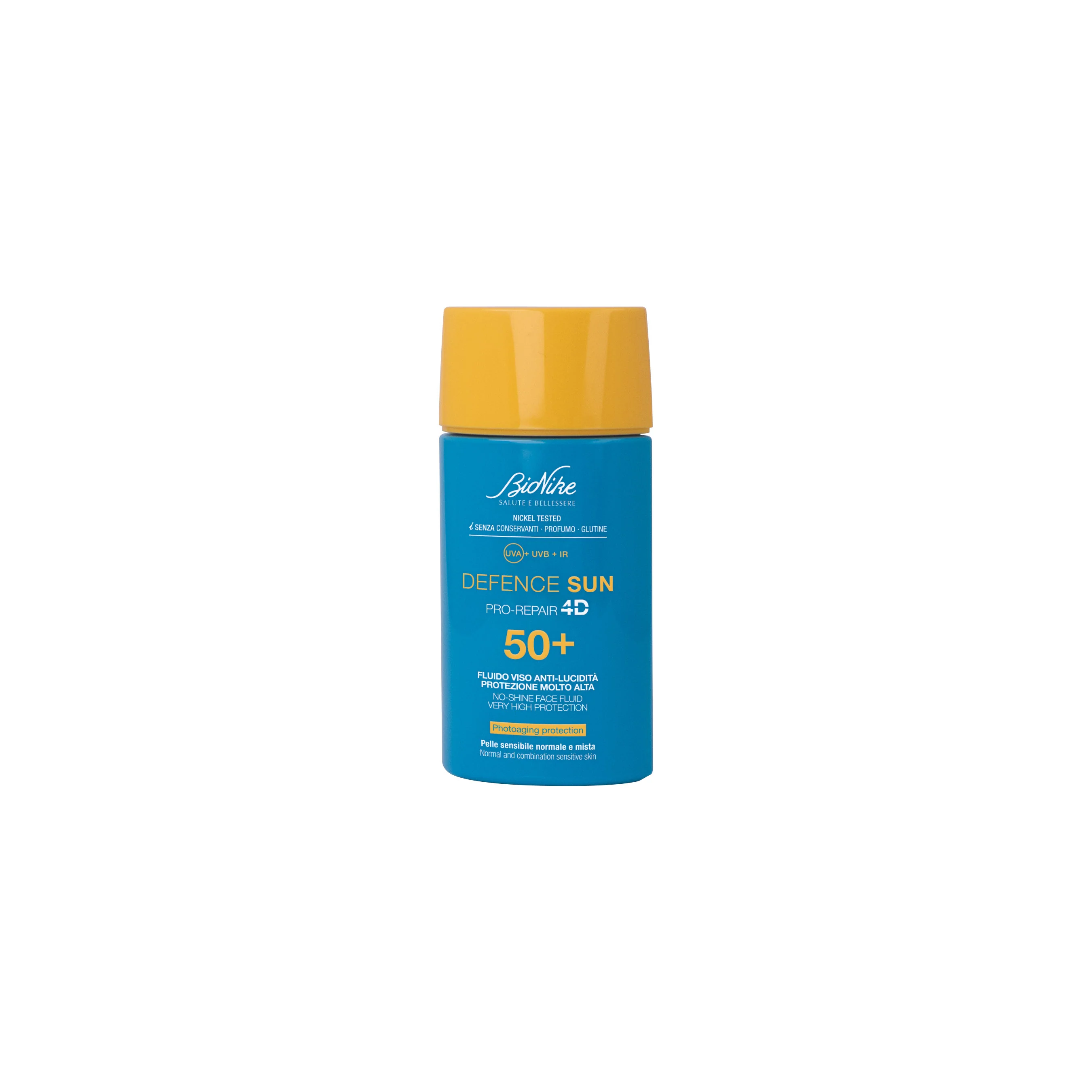 Fluido facial anti-brillo Defence Sun SPF50+ - Protector solar facial de alta protección.