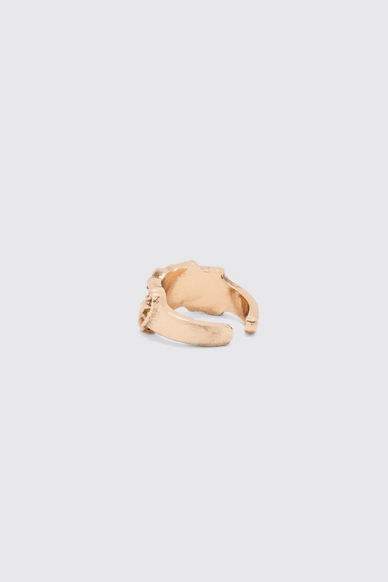 Goldener Metall Statement-Ring