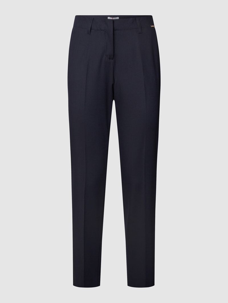 Hose mit Strukturmuster Modell 'Cihamelin' in marineblau