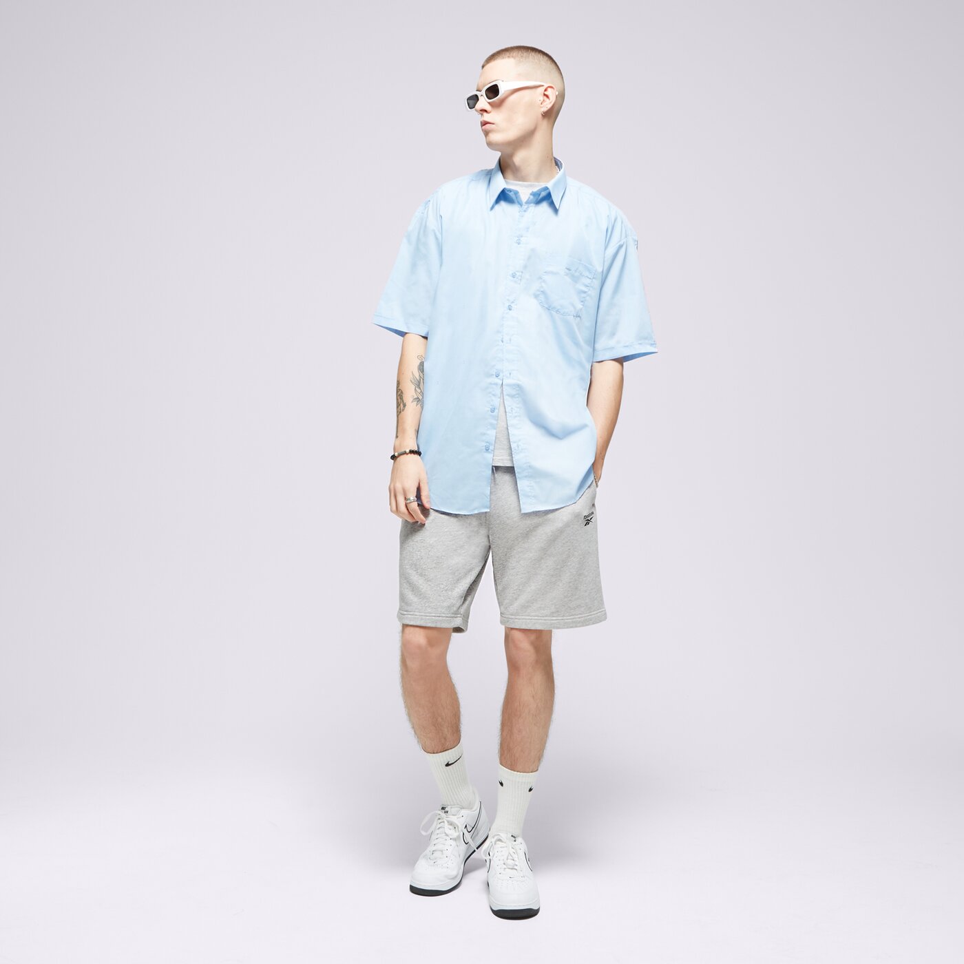 REEBOK SHORTS RI FT LEFT LEG SHORT Grau