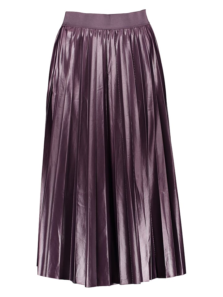 Vila Plisseerock in Aubergine günstig kaufen