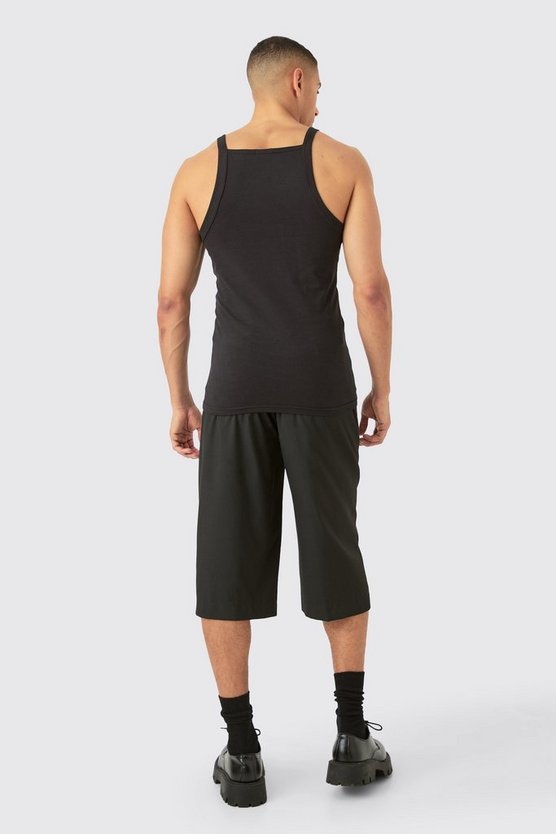 Slim-Fit Tanktop mit geradem Ausschnitt