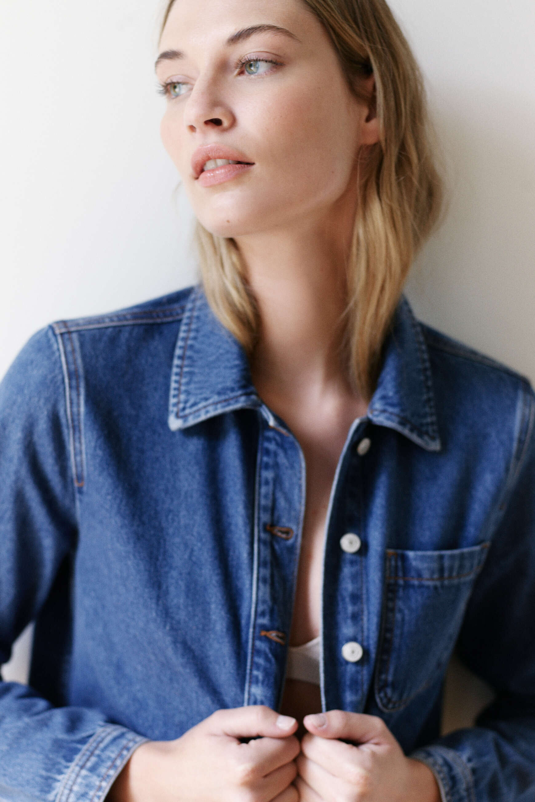 veste mina denim stone femme