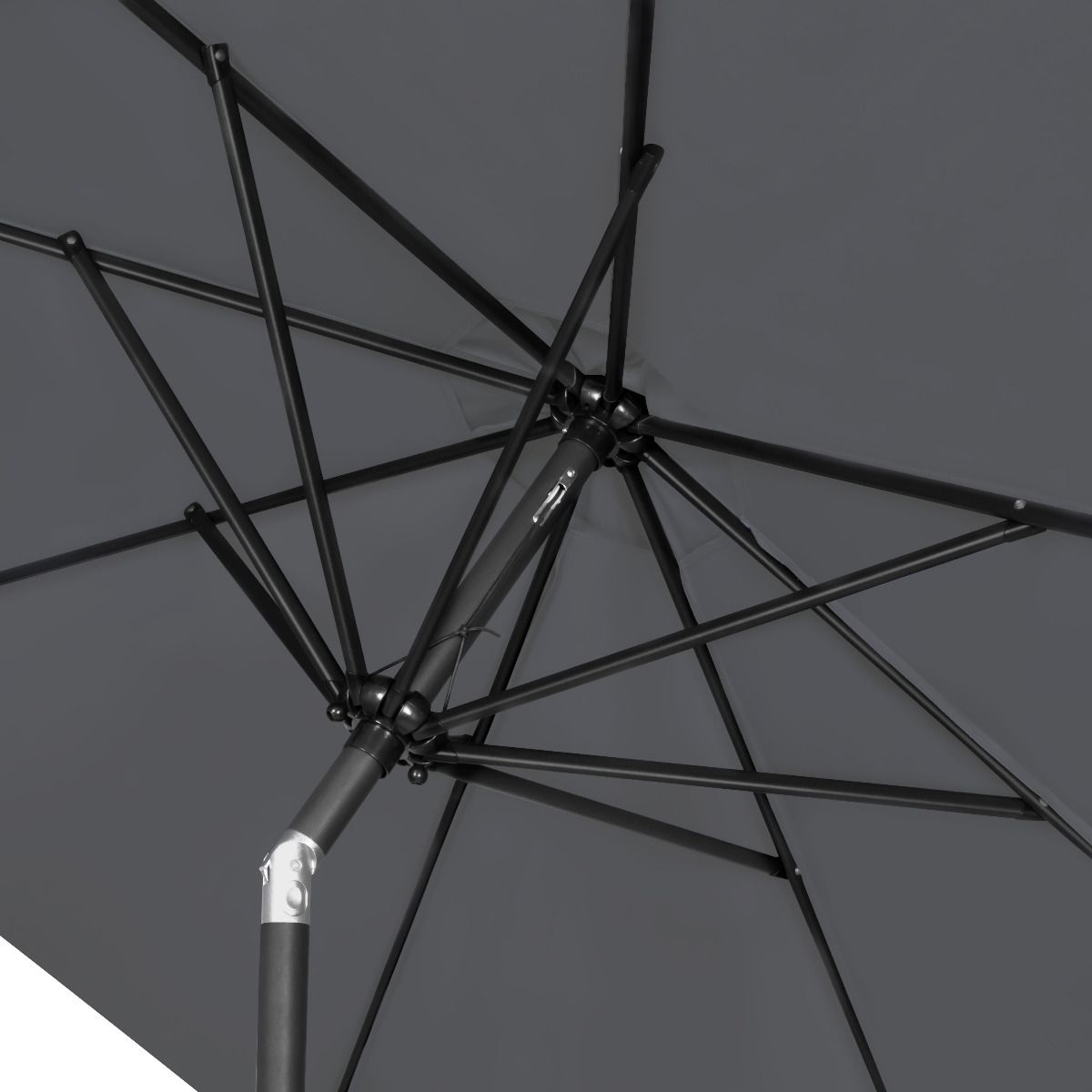 VONROC Premium Recanati Ø300 cm Sonnenschirm mit Fuß