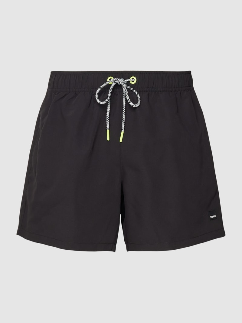 Badehose mit elastischem Bund Modell 'JONES BAY' in schwarz