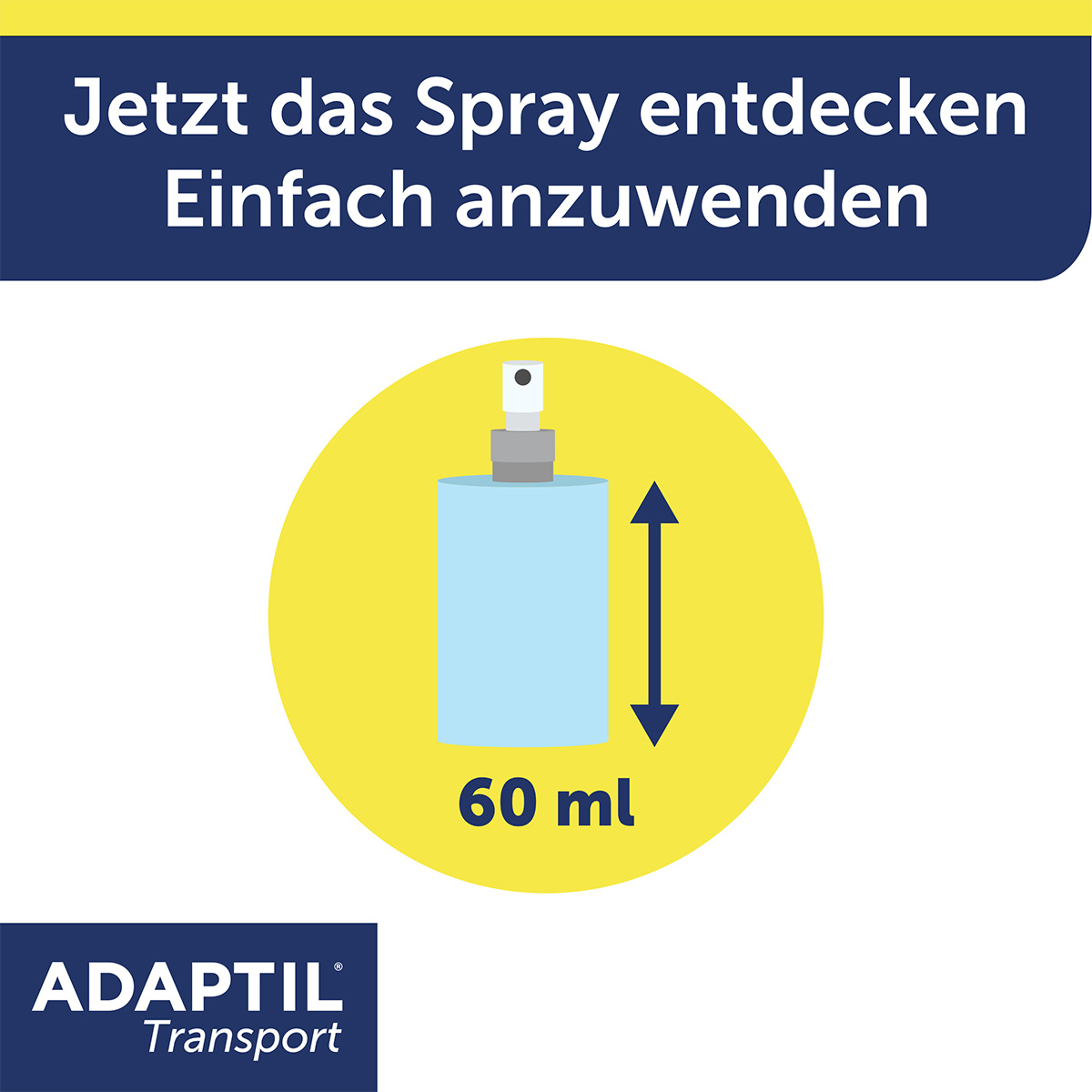Pheromonspray zur Entspannung bei Hunden in Transportsituationen.