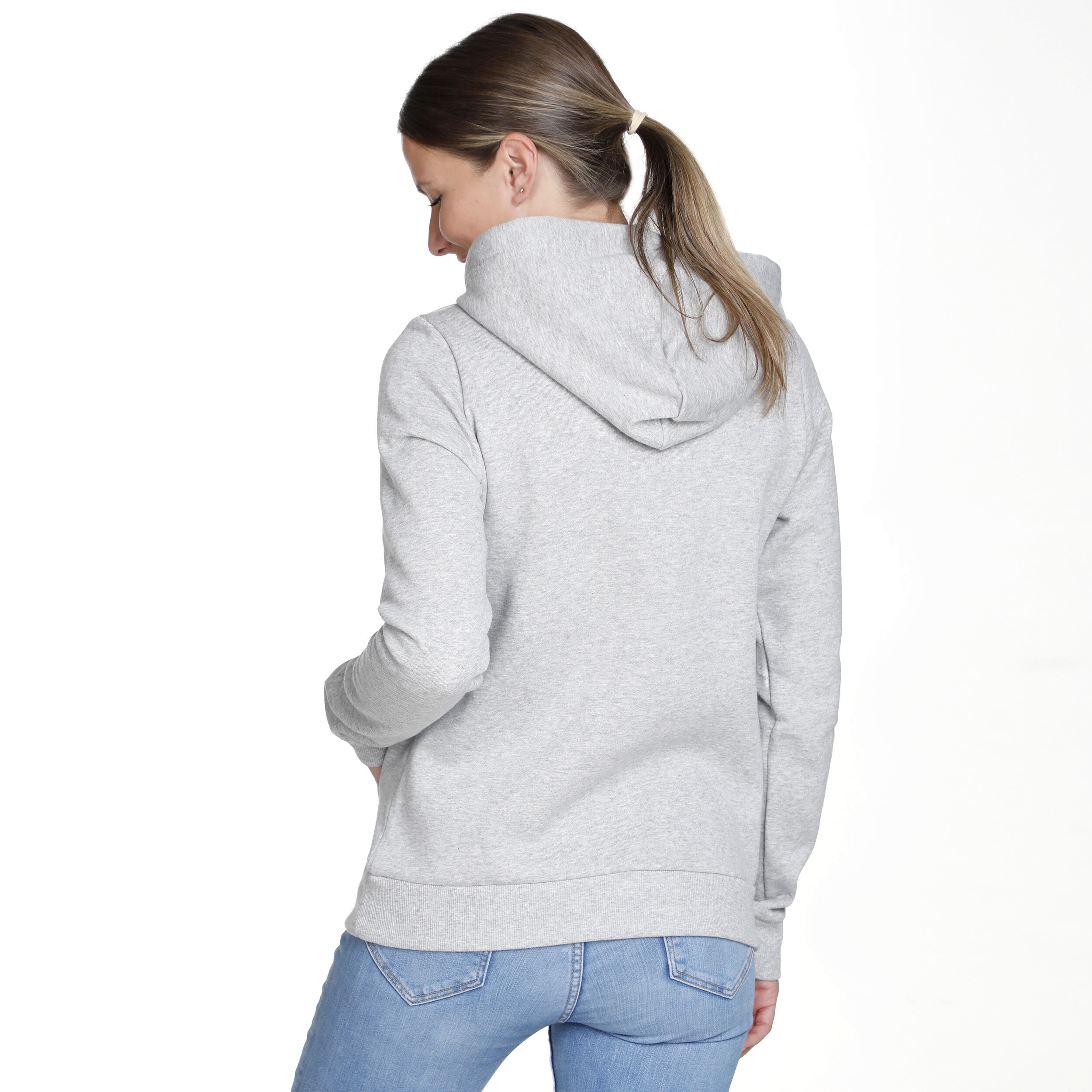 Tennis Signature Hoody Damen - Grau, Mehrfarbig