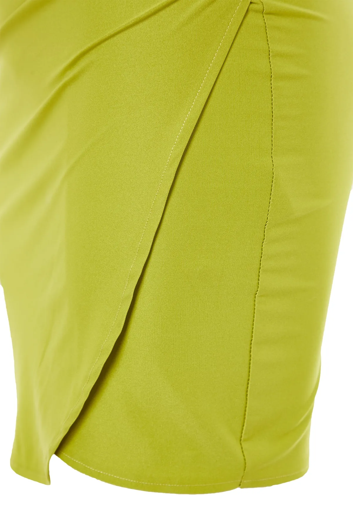 Trendyol Collection  Hellgrünes, körpergefüttertes, elegantes Abendkleid mit Strickkorsett-Detail TPRSS23EL00104