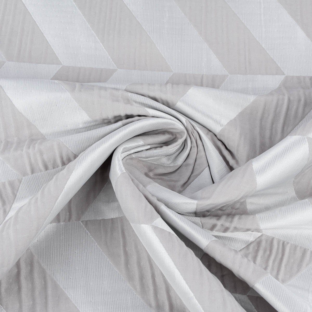 Meterware Rasch Textil Vorhangstoff Doubleface Willow Chevron beige 295cm, blickdicht, Polyester, pflegeleicht, überbreit, doubleface