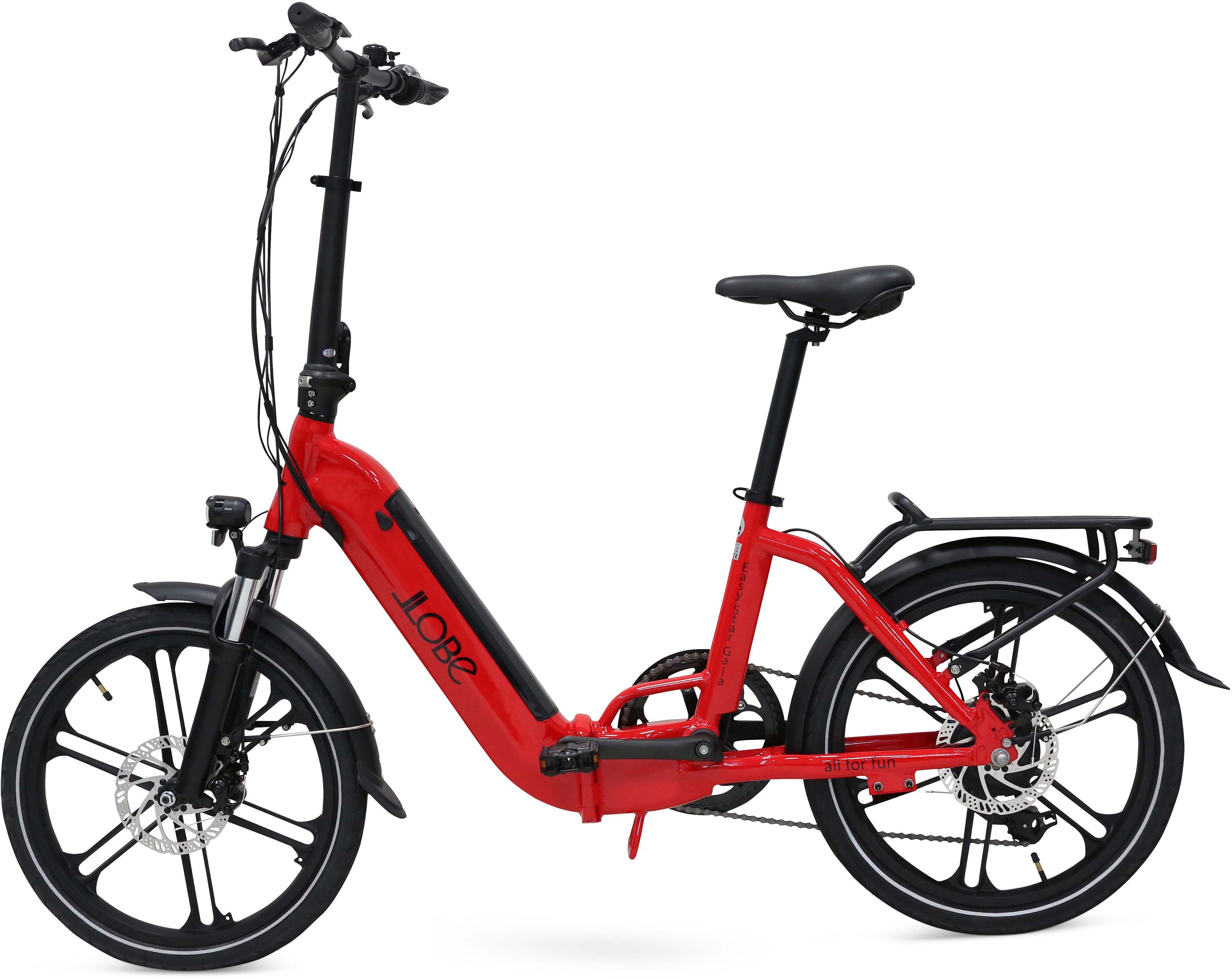 LLobe E-Bike EasyStar Gala, 10Ah, 7 Gang Shimano, Kettenschaltung, Heckmotor
