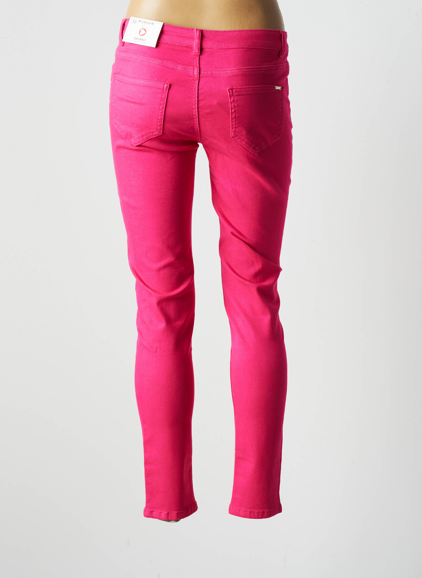 Morgan Jeans Skinny Femme couleur rose
