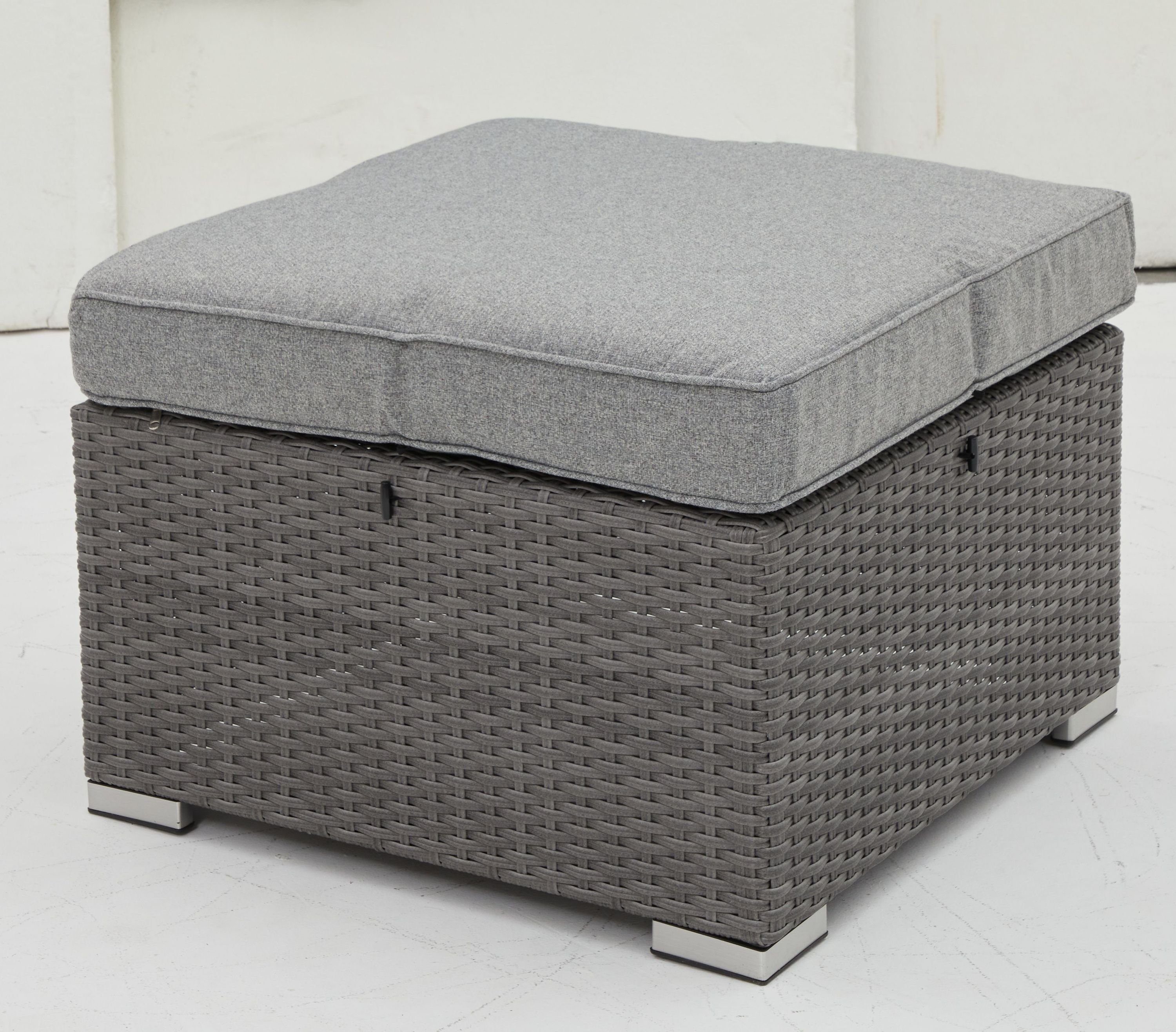 Outdoor Gartenlounge-Hocker Lounge-Hocker, Lounge-Hocker Outdoor (BHT 66x44x66 cm) BHT 66x44x66 cm